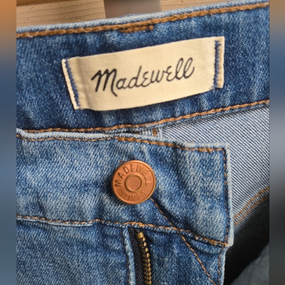 EUC Madewell Cropped Raw Hem The Perfect Vintage Denim Jean Size 26 - Picture 4 of 8